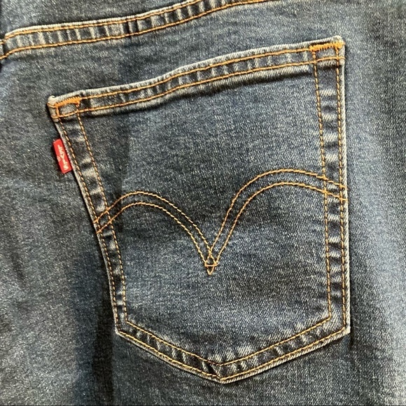 LEVI’S Sz 18 Wedgie Skinny Distressed Hem Button Fly Mid-Wash High Rise  Jeans - Picture 7 of 11